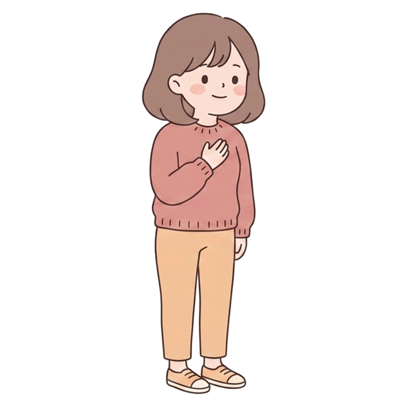 察して伝える人 キャラクター