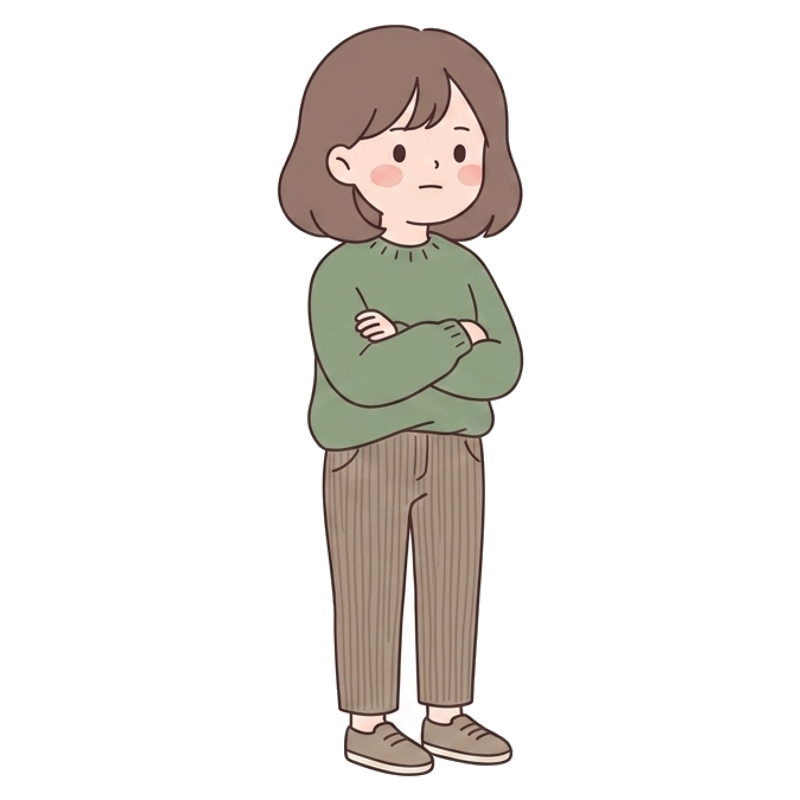 무덤덤한 속정파 캐릭터