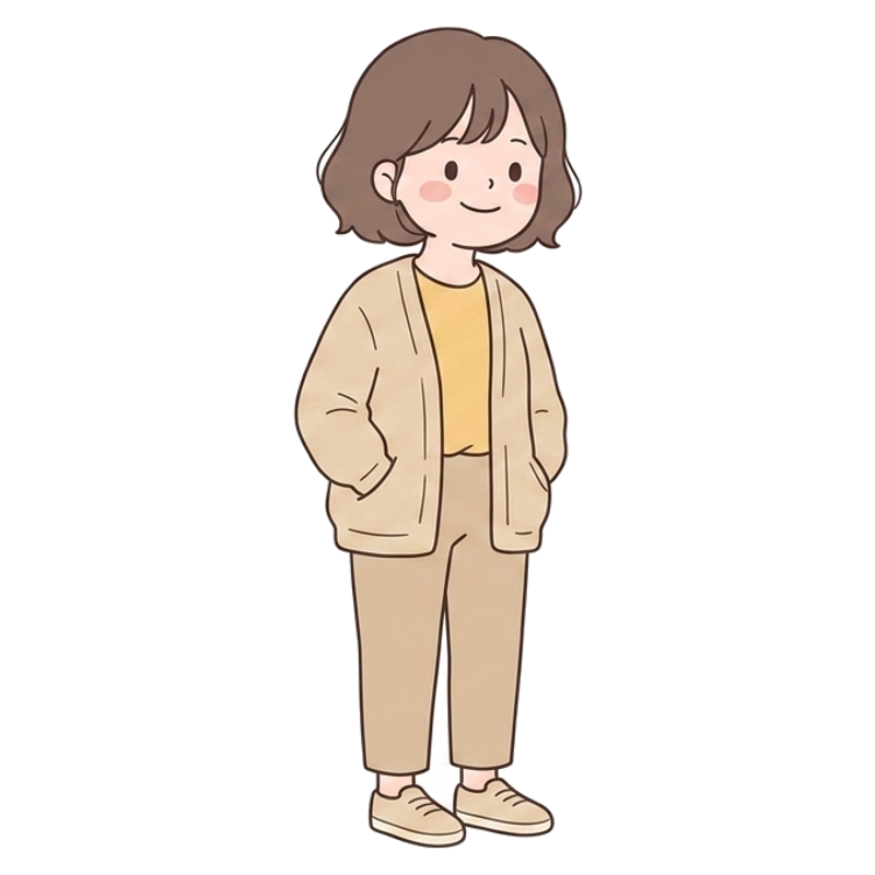 털털한 다정파 캐릭터
