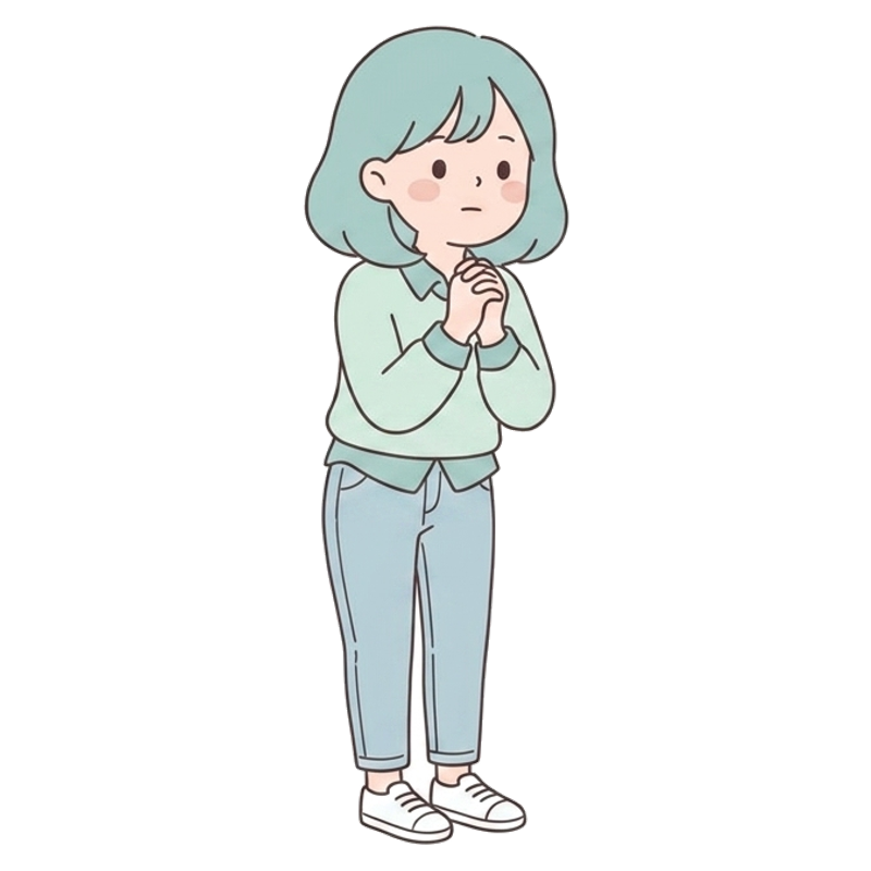 섬세한 안테나 캐릭터